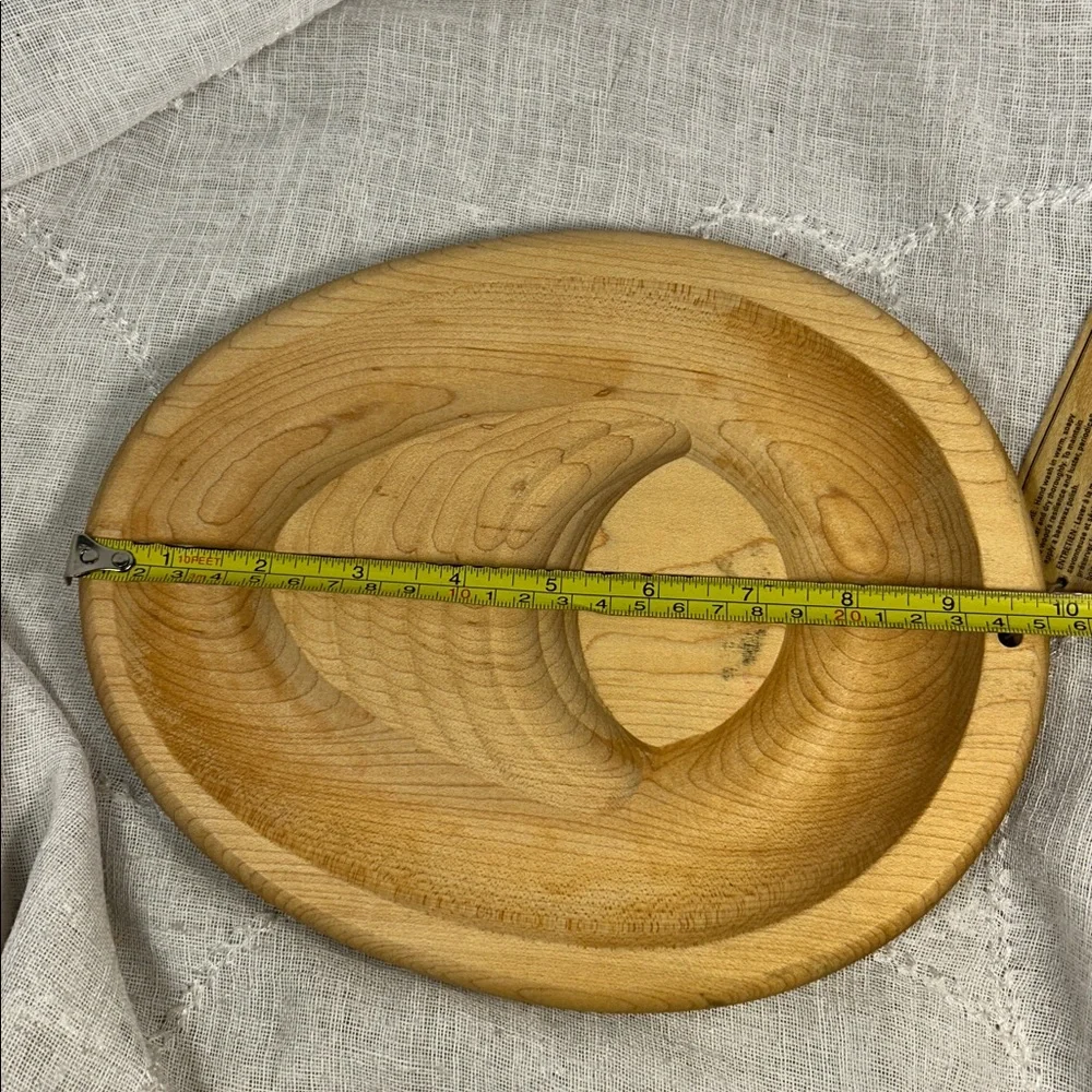 Williams Sonoma solid piece of maple made in Canada oyster half sheller